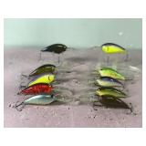 Lot of 10 Norman Fishing Lures