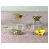 Lot of 4 Collectible Ike Sail Shark Fishing Lures