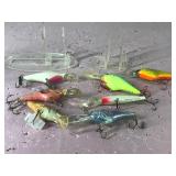 Lot of 7 Fishing Lures - Frenzy, Flicker Shad and More