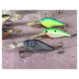 Lot of 7 Fishing Lures - Frenzy, Flicker Shad and More