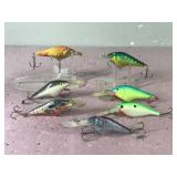 Lot of 7 Fishing Lures - Frenzy, Flicker Shad and More