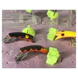 Lot of 5 Fishing Lures Shaped Like Shrimp