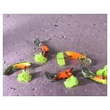 Lot of 5 Fishing Lures Shaped Like Shrimp
