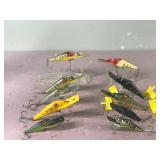 Lot of 10 Fred Arbogast Hustler Fishing Lures
