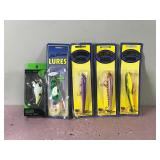Lot of 5 Fishing Lures in Original Packages