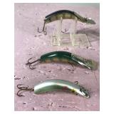 Lot of 6 Ike Fishing Lures - Lazy Ike 2 & Kautzky Deep Ike - Some are wood