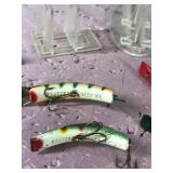 Lot of 6 Ike Fishing Lures - Lazy Ike 2 & Kautzky Deep Ike - Some are wood