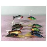 Lot of 10 Mann’s Fishing Lures