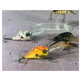 Lot of 9 Fishing Lures - 3 Bonehead & 6 Tennessee Shad