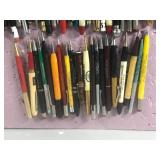 Lot of Collectible Pens and More - Most have Advertisement on Them