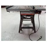Craftsman metal table saw on wheels