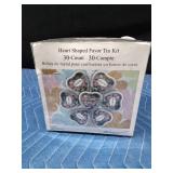 Heart shaped favor tin kit