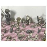 Large Lot of Collectible Pewter Figurines and More