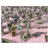 Large Lot of Collectible Pewter Figurines and More