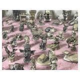 Large Lot of Collectible Pewter Figurines and More