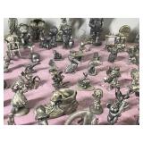 Large Lot of Collectible Pewter Figurines and More