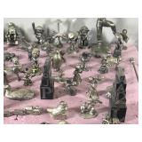 Large Lot of Collectible Pewter Figurines and More