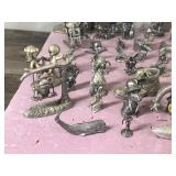 Large Lot of Collectible Pewter Figurines and More
