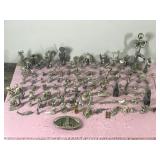 Large Lot of Collectible Pewter Figurines and More