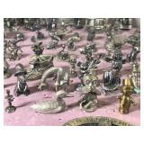 Large Lot of Collectible Pewter Figurines and More