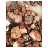 Lot of Collectible Rocks - Most of them are small agates - Over 5lbs of rocks