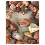 Lot of Collectible Rocks - Most of them are small agates - Over 5lbs of rocks
