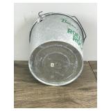 Collectible Rolling Rock “Bucket of Rocks” Galvanized Beer Ice Bucket with Handle