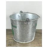 Collectible Rolling Rock “Bucket of Rocks” Galvanized Beer Ice Bucket with Handle