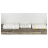 3 - Plastic Tackle Boxes