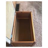 Wood Chest with Cloth Top