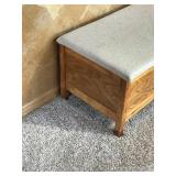 Wood Chest with Cloth Top