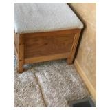 Wood Chest with Cloth Top