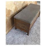 Wood Chest with Soft Top