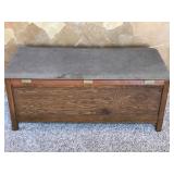 Wood Chest with Soft Top