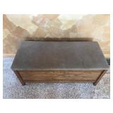 Wood Chest with Soft Top