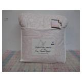 Full/Queen 90in x90in Down Alternative Blanket-Pink Flower Print
