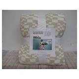 Quilted Wearable Blanket White/Tan Pattern - Room Essentials