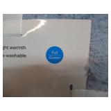 Room Essentials Baby Blue Jacquard Plush Blanket 90in x 92in