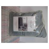 3pc Full/Queen TENCEL Comforter and Sham Set Light Teal Green