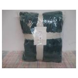 Green, 50in x 60in Soft Faux Fur Throw Blanket by Threshold