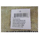 Pair of Woven Fringe Border Throw Blankets