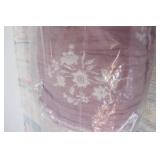 Threshold Studio McGee Floral Block Print Jacquard Throw Purple/Cream
