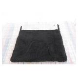 2 Piece Set Luxurious Black Bath Rug