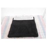 2 Piece Set Luxurious Black Bath Rug