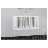 2 Piece Set Luxurious Black Bath Rug