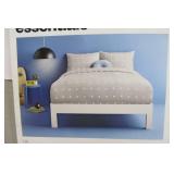 3 Piece Cotton Blend Sateen King Duvet Cover Set