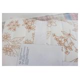 Room Essentials Full/Queen Satin Quilt Copper, Floral Sateen Coverlet.