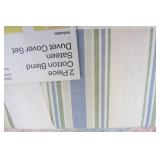 2 Piece Cotton Blend Sateen Duvet Twin Cover Set