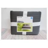 Full/Queen Satin Quilt Gray - Room Essentials: Midweight Sateen Coverlet