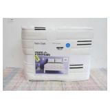 Full/Queen Satin Quilt White/Black - Room Essentials, Midweight Sateen Coverlet